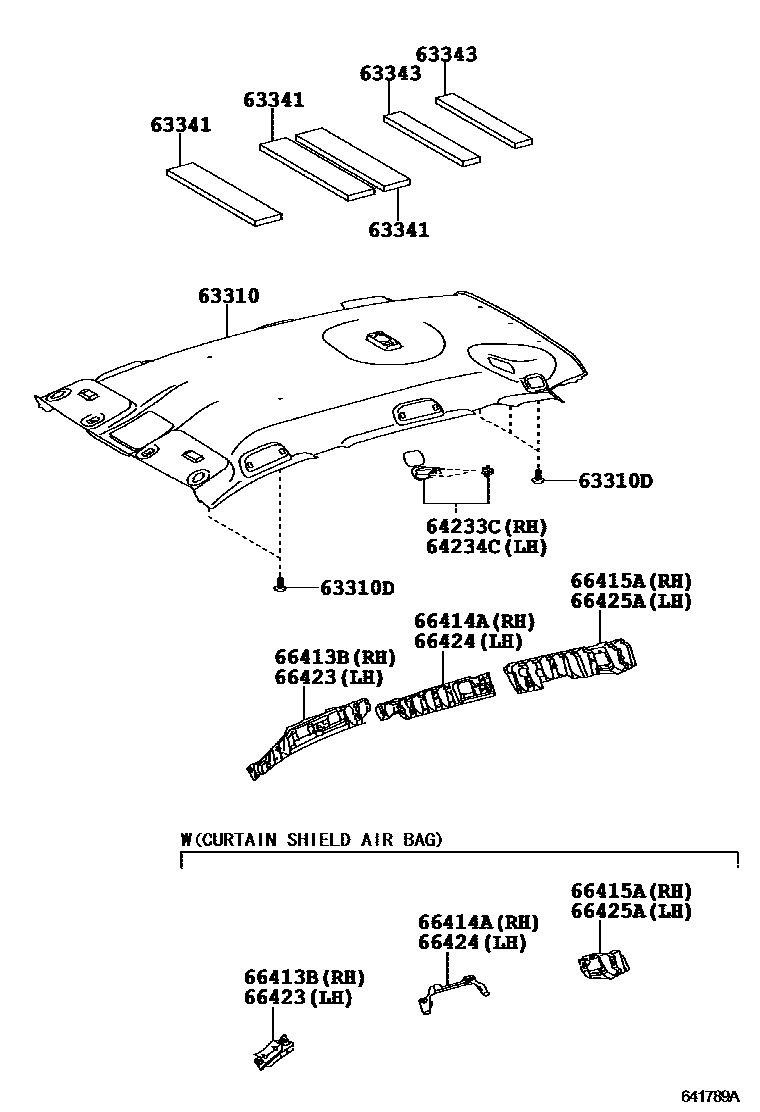 6452 — ROOF HEADLINING & SILENCER PAD