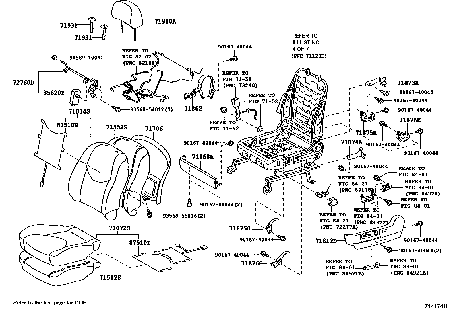 7151 — SEAT & SEAT TRACK