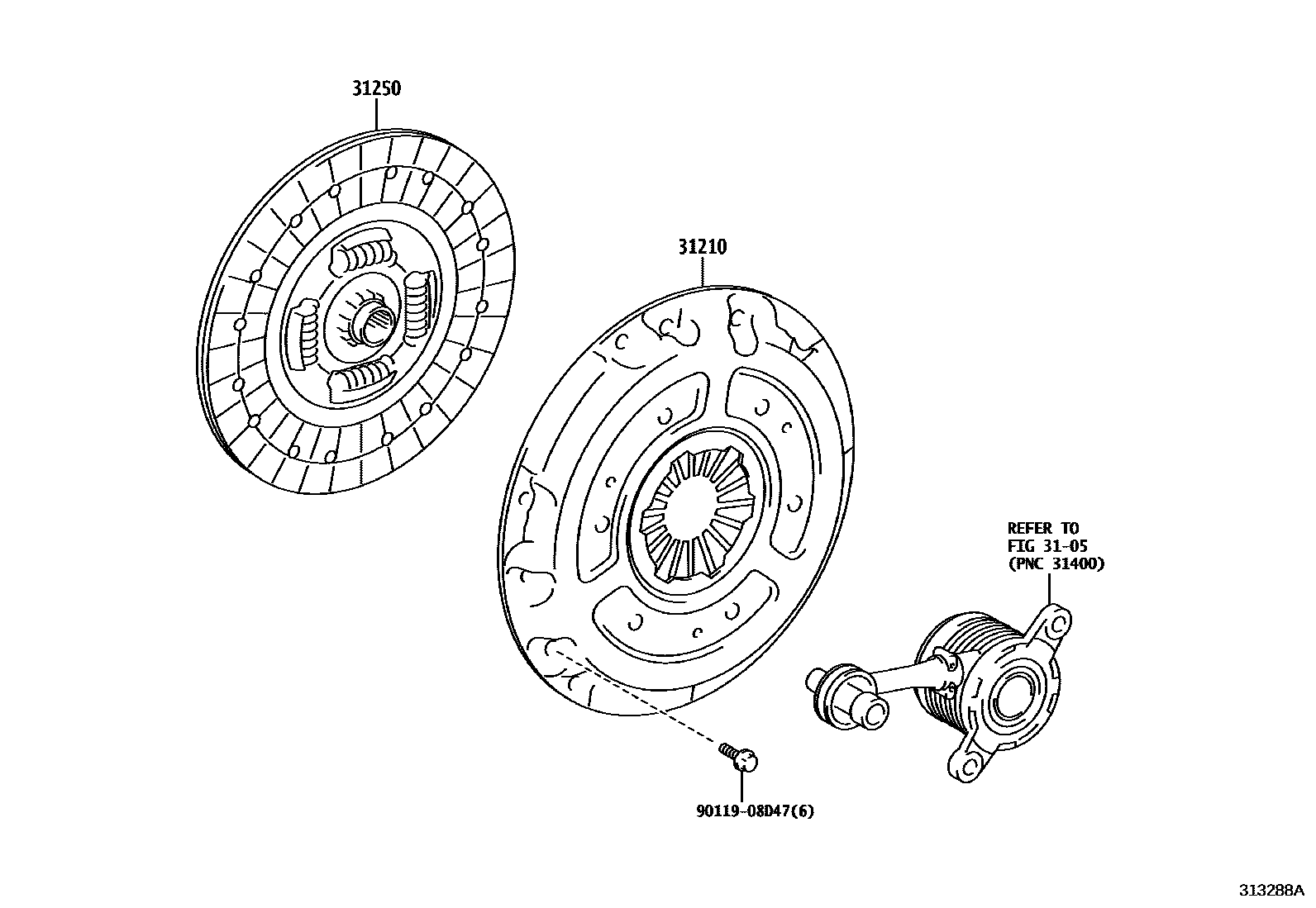 3101 — CLUTCH & RELEASE FORK