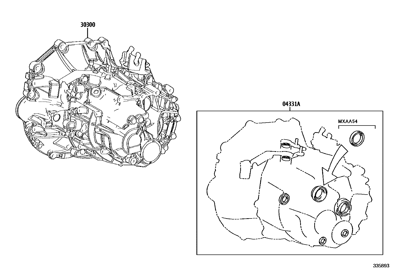 3301 — TRANSAXLE OR TRANSMISSION ASSY & GASKET KIT (MTM)