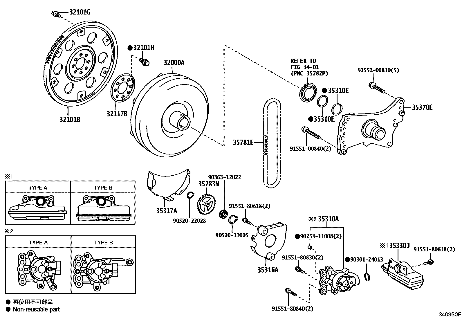 3402 — TORQUE CONVERTER, FRONT OIL PUMP(CVT)