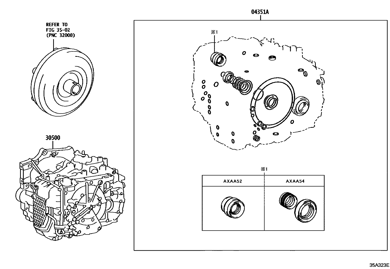 3501 — TRANSAXLE OR TRANSMISSION ASSY & GASKET KIT (ATM)