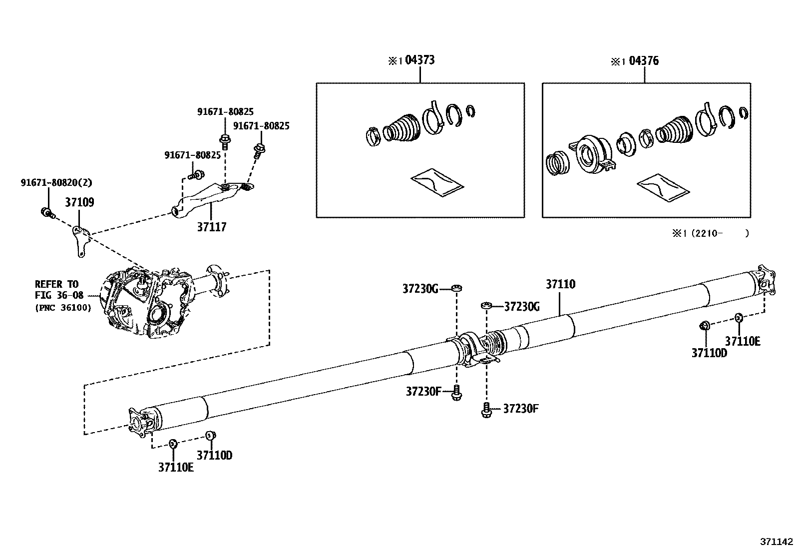 3701 — PROPELLER SHAFT & UNIVERSAL JOINT
