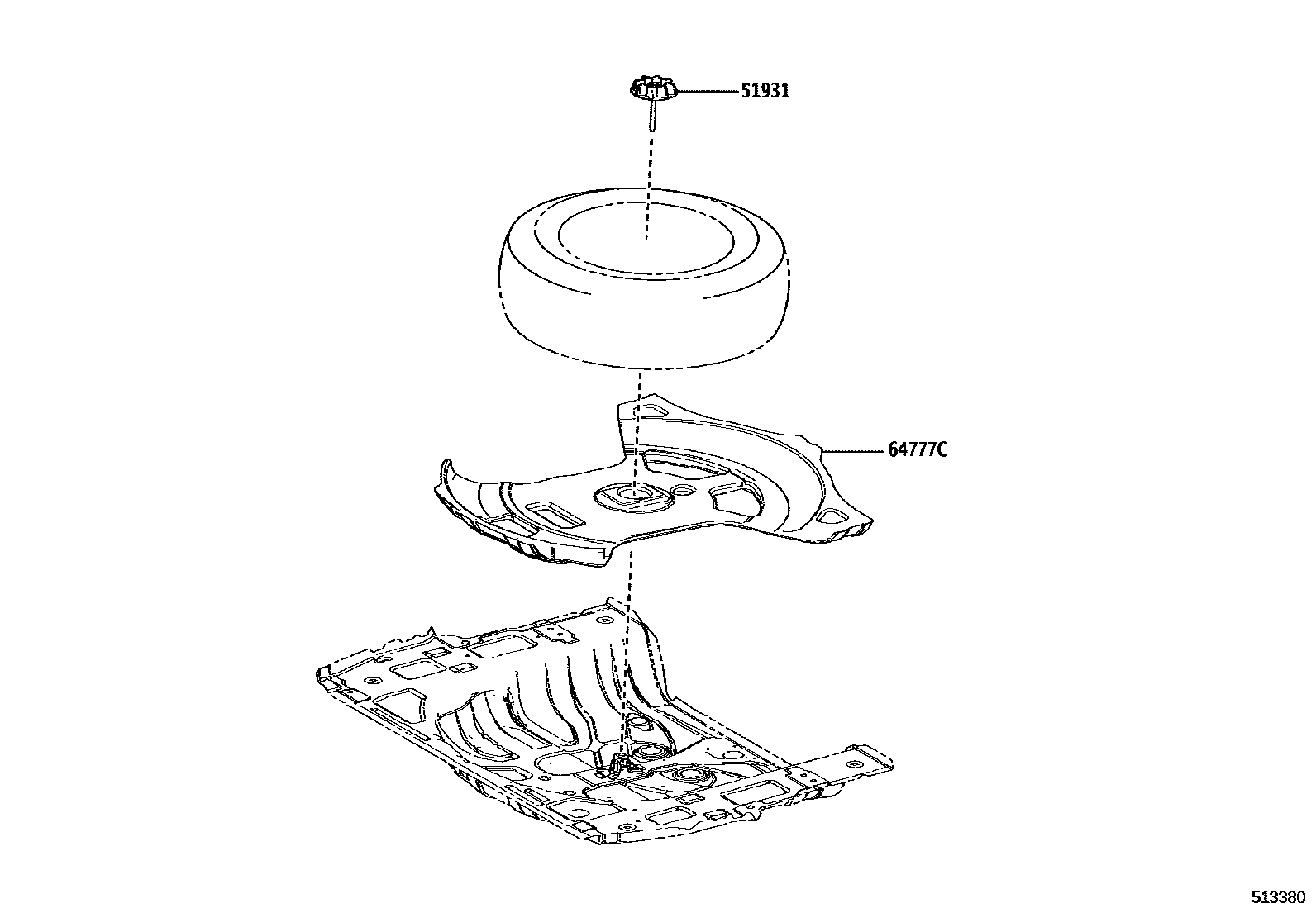 5153 — SPARE WHEEL CARRIER