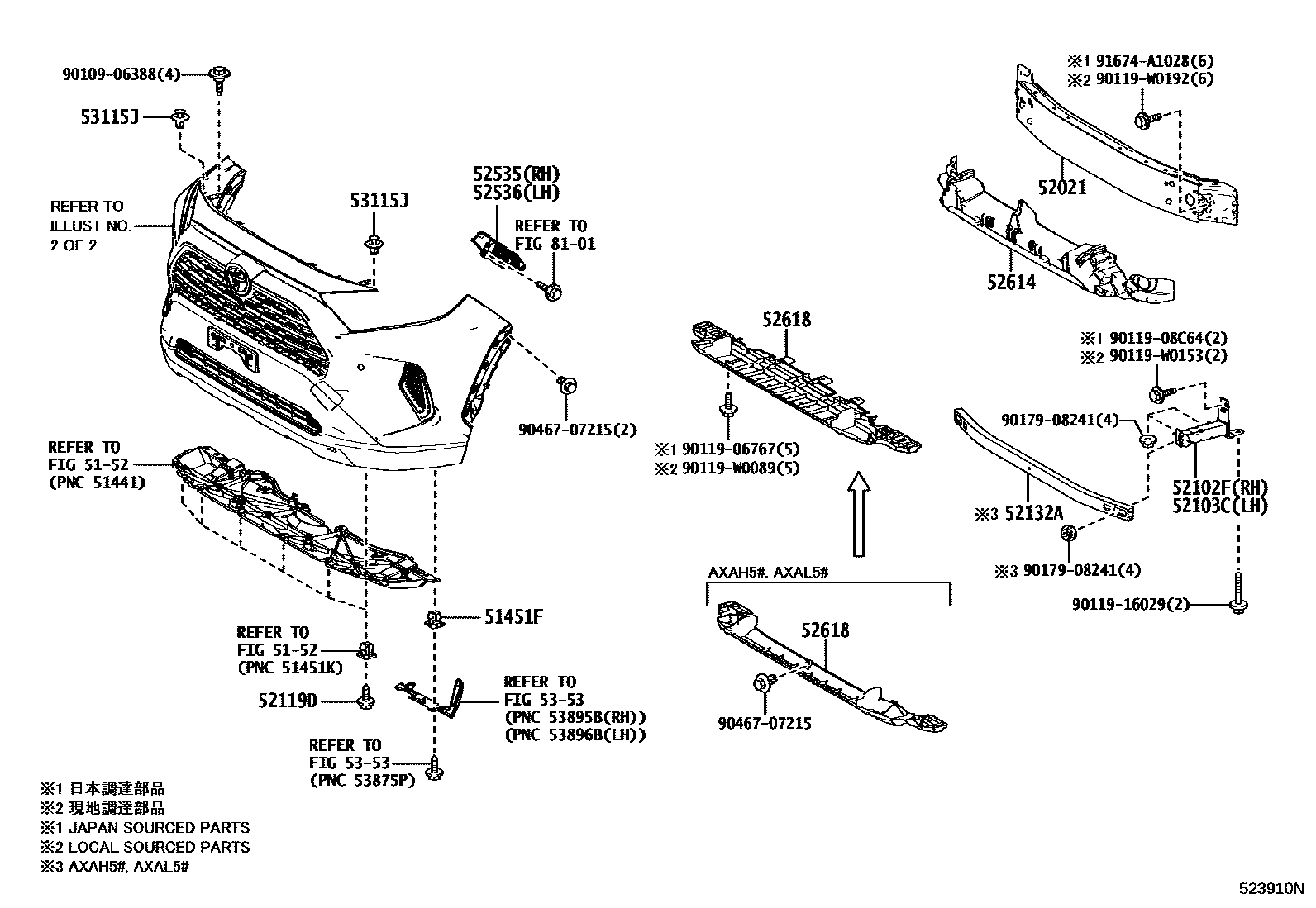 5252 — FRONT BUMPER & BUMPER STAY