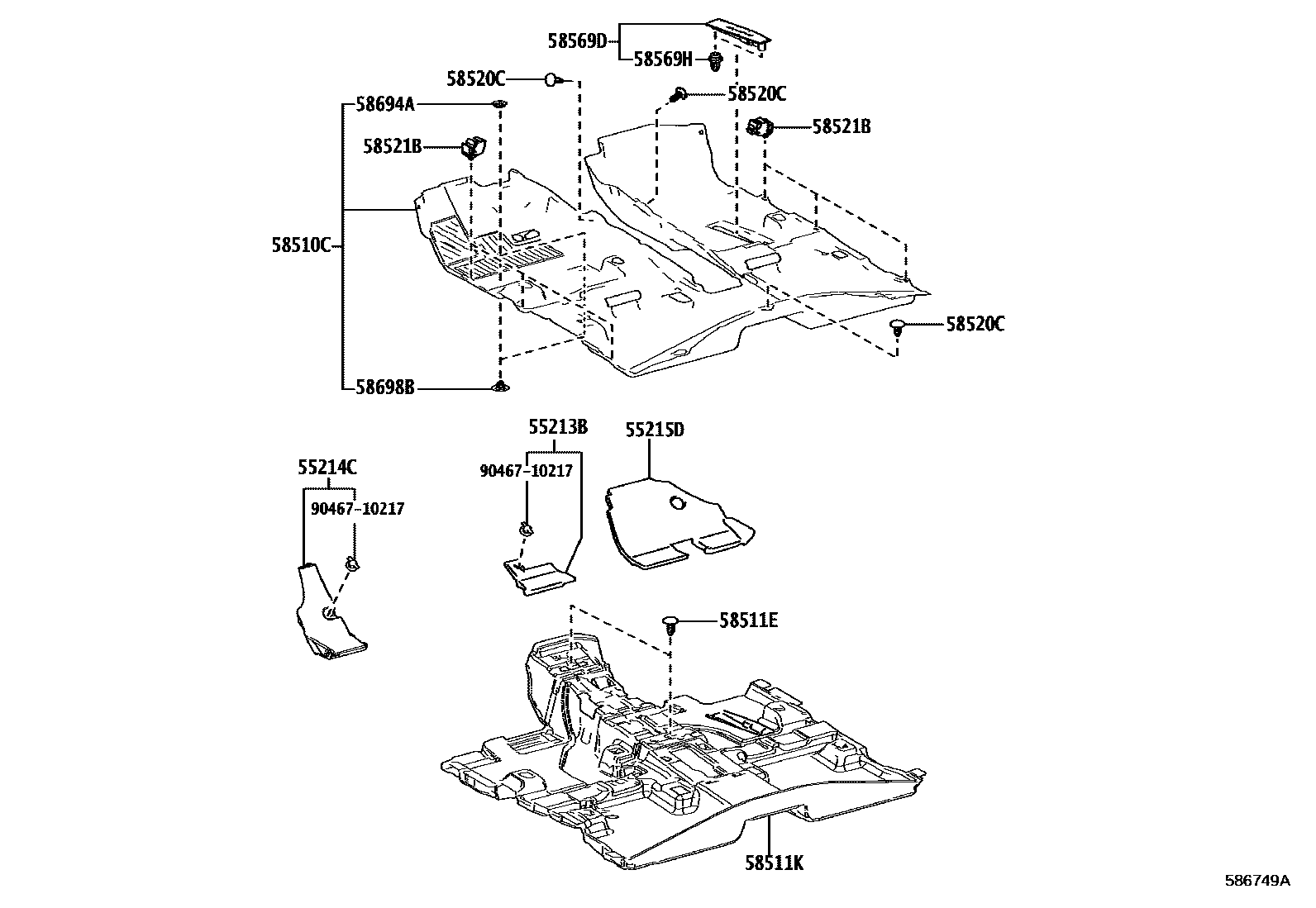5854 — FLOOR MAT & SILENCER PAD