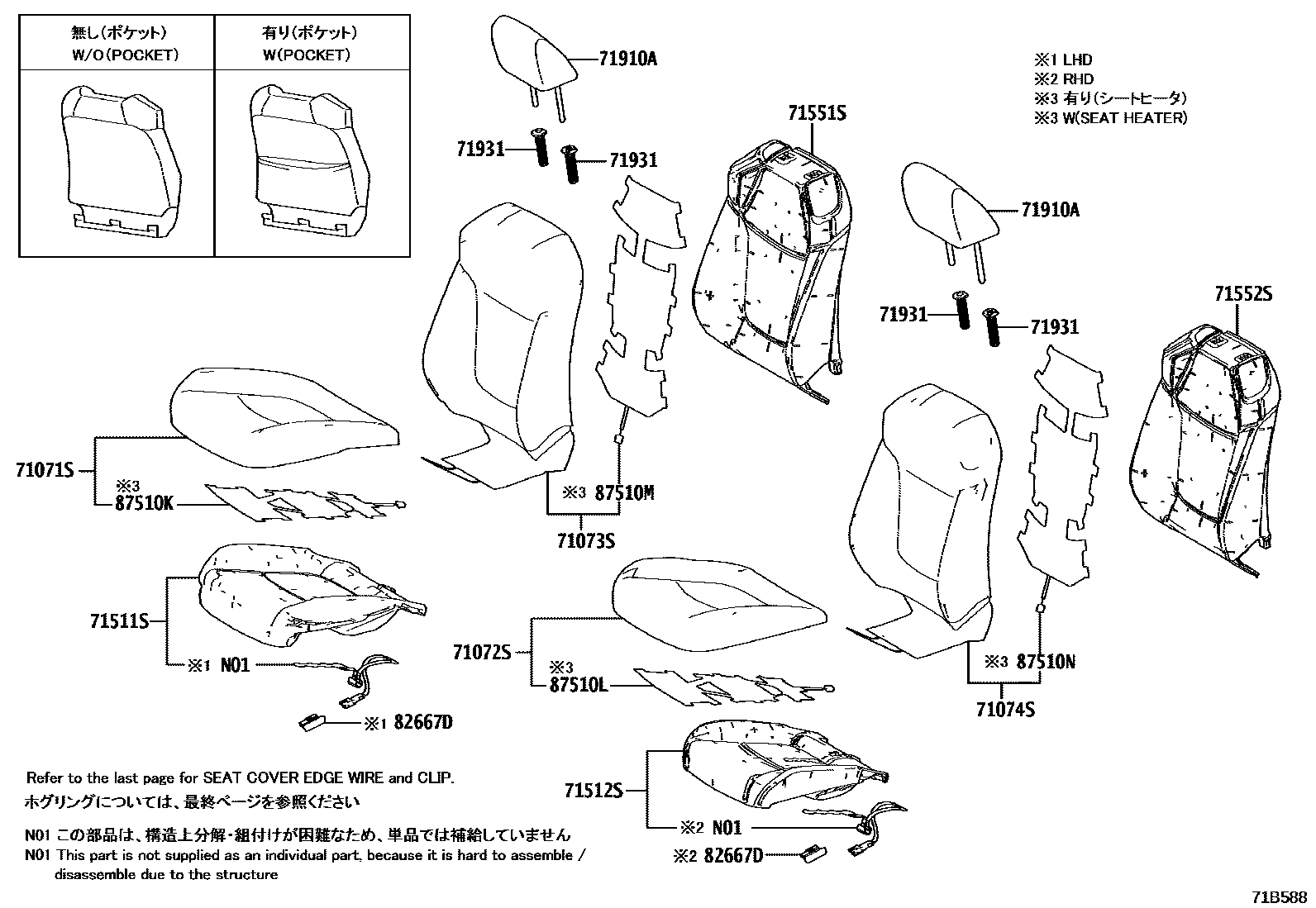 7151 — SEAT & SEAT TRACK