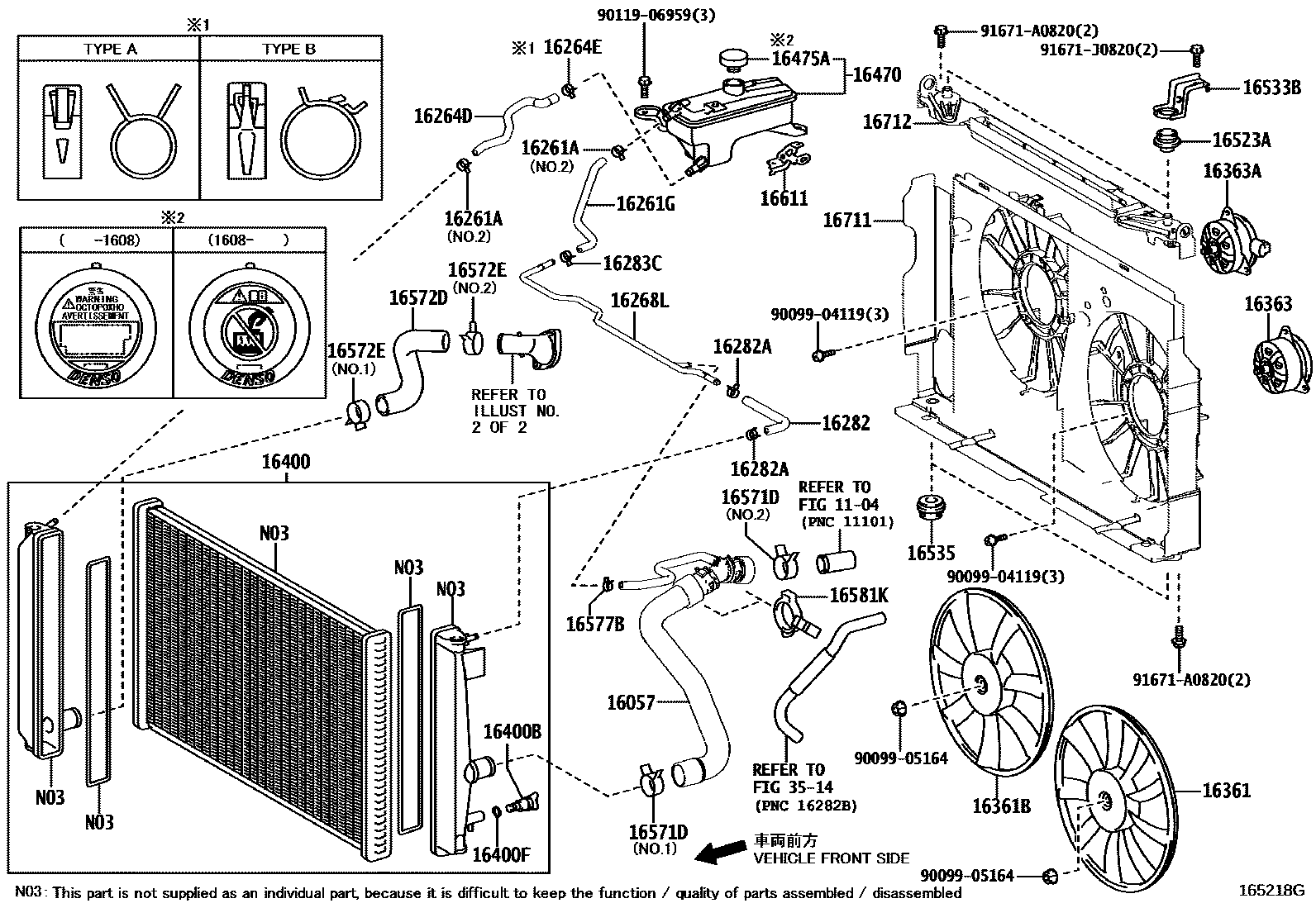 1603 — RADIATOR & WATER OUTLET