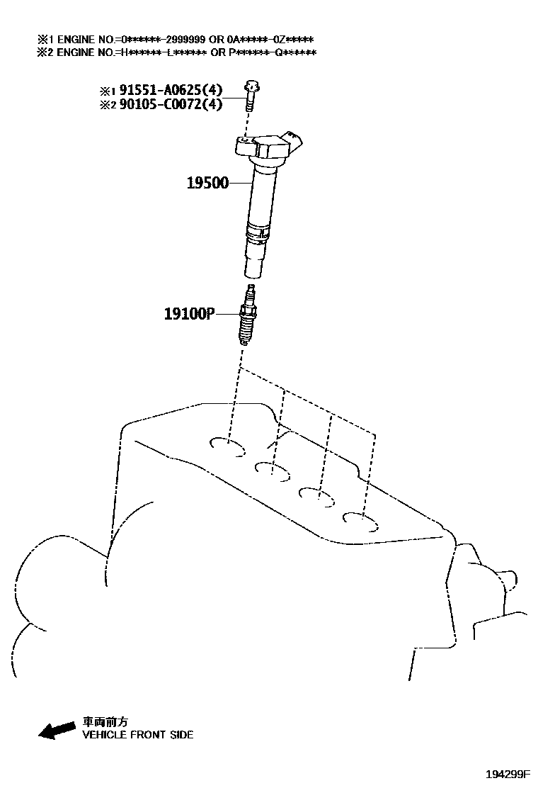 1901 — IGNITION COIL & SPARK PLUG / GLOW PLUG