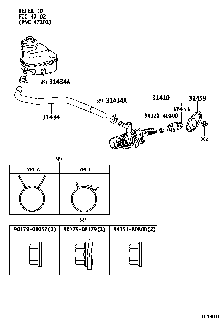3103 — CLUTCH MASTER CYLINDER