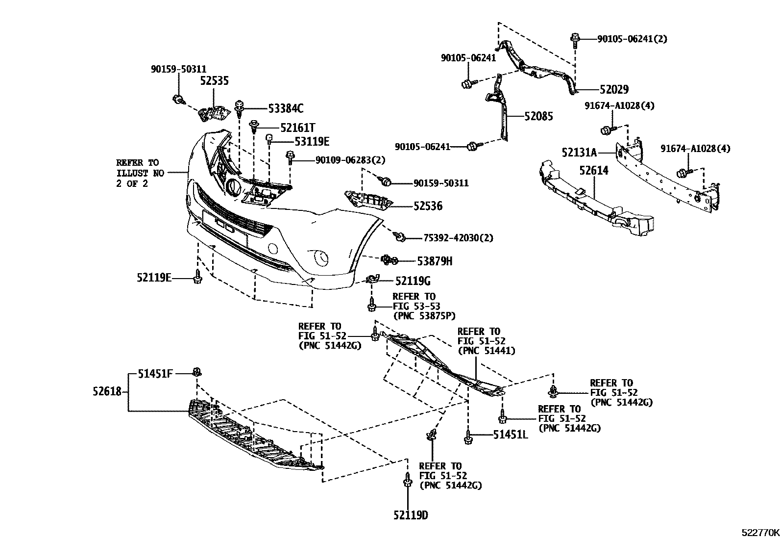 5252 — FRONT BUMPER & BUMPER STAY