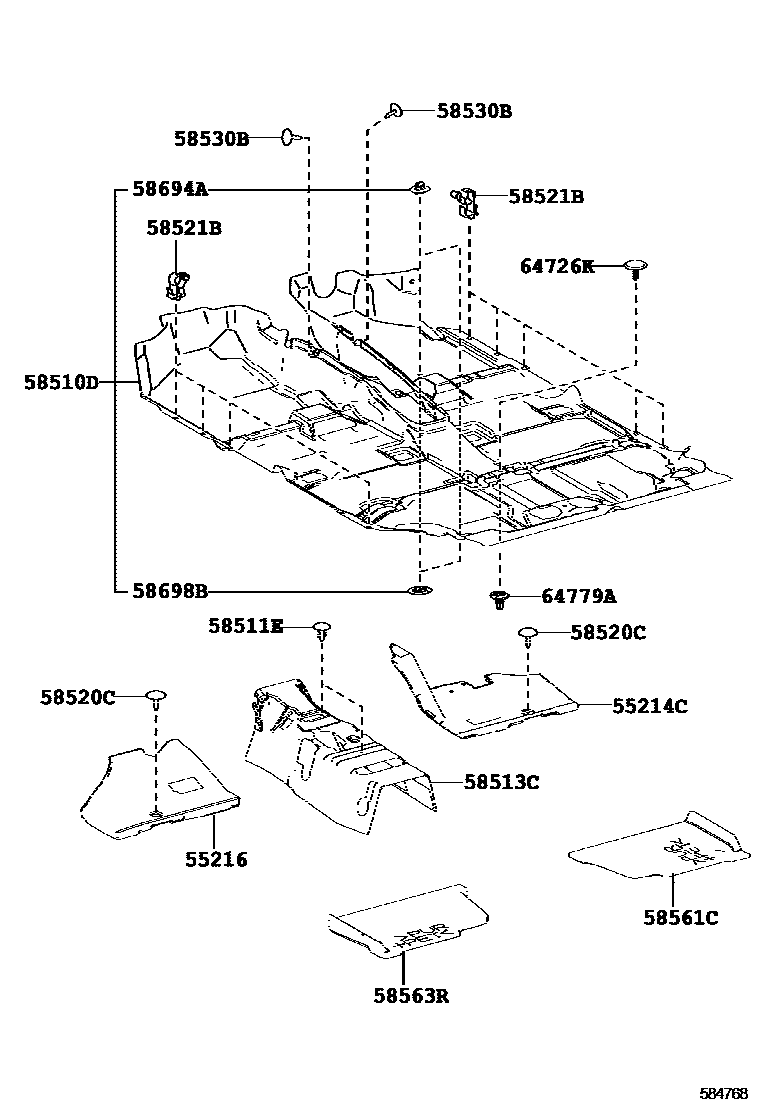 5854 — FLOOR MAT & SILENCER PAD
