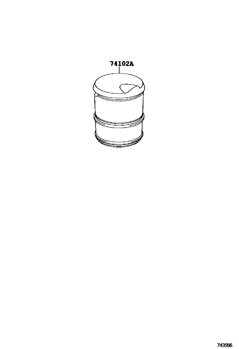 7456 — ASH RECEPTACLE