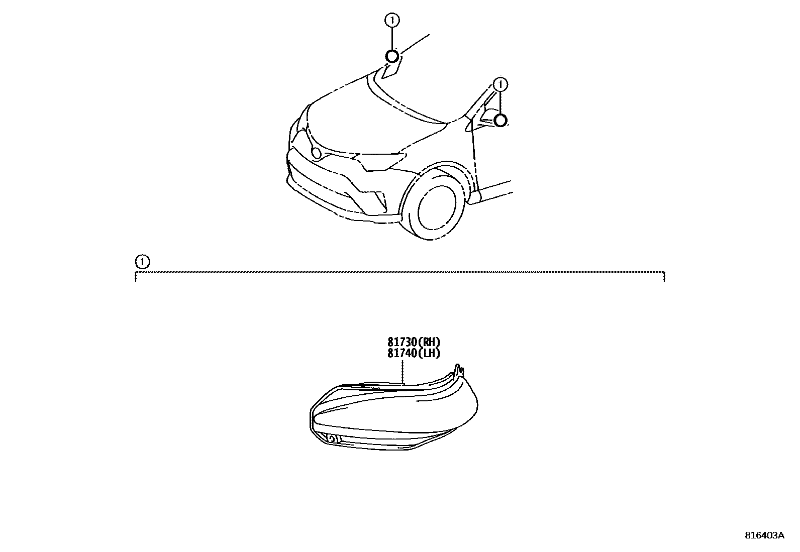 8106 — SIDE TURN SIGNAL LAMP & OUTER MIRROR LAMP