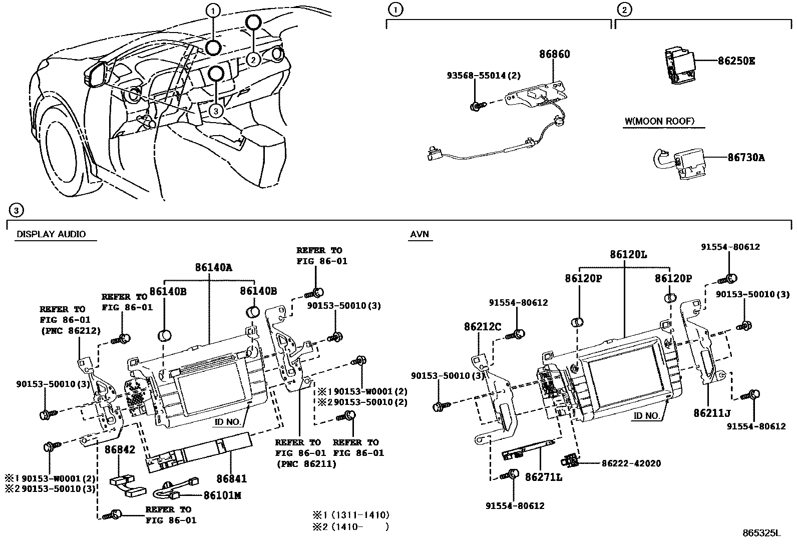 8603 — NAVIGATION & FRONT MONITOR DISPLAY