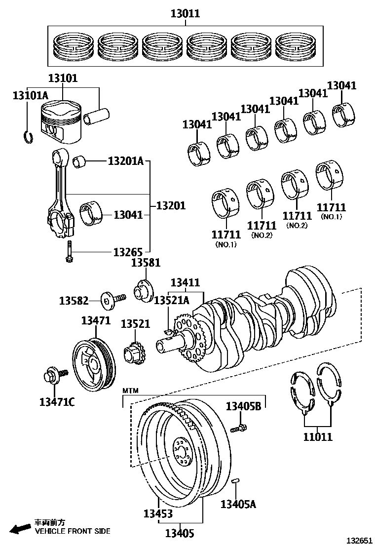 1301 — CRANKSHAFT & PISTON