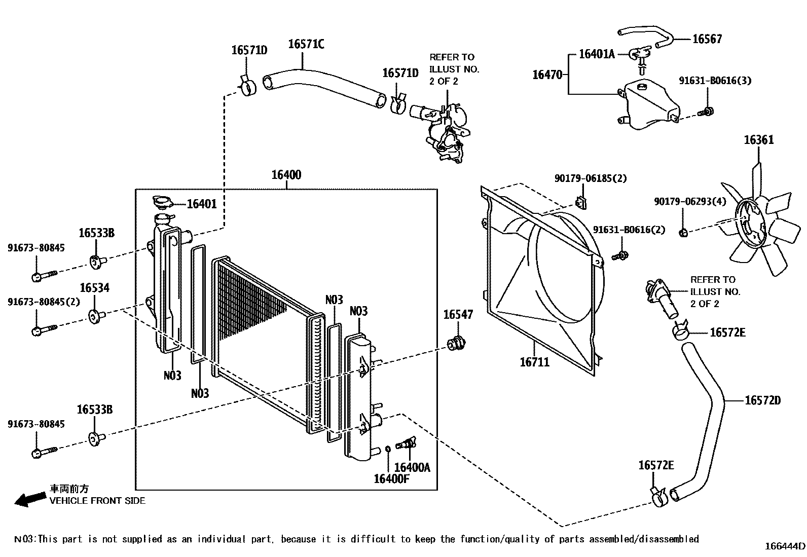1603 — RADIATOR & WATER OUTLET