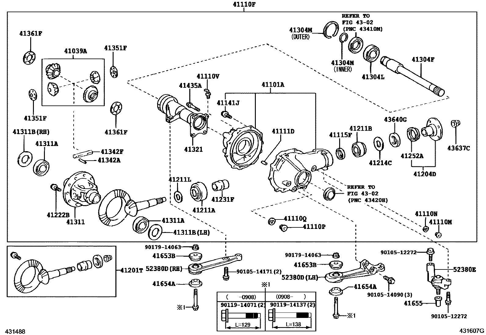 4301 — FRONT AXLE HOUSING & DIFFERENTIAL