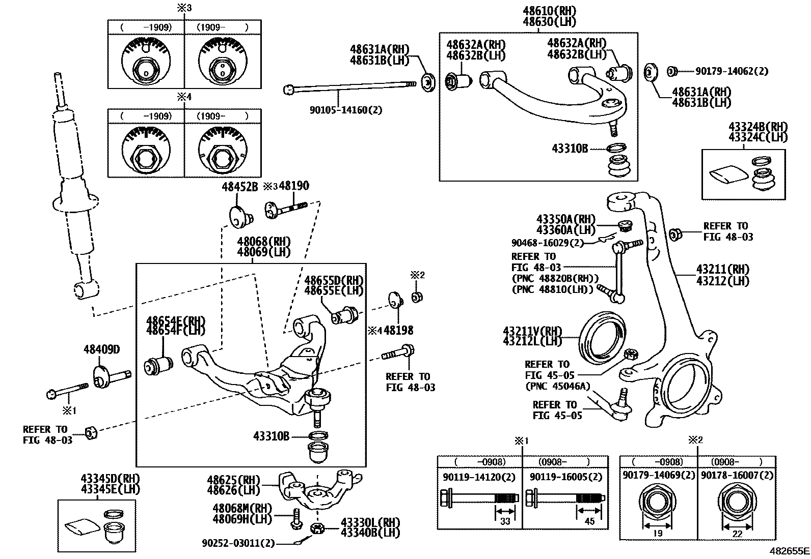 4802 — FRONT AXLE ARM & STEERING KNUCKLE