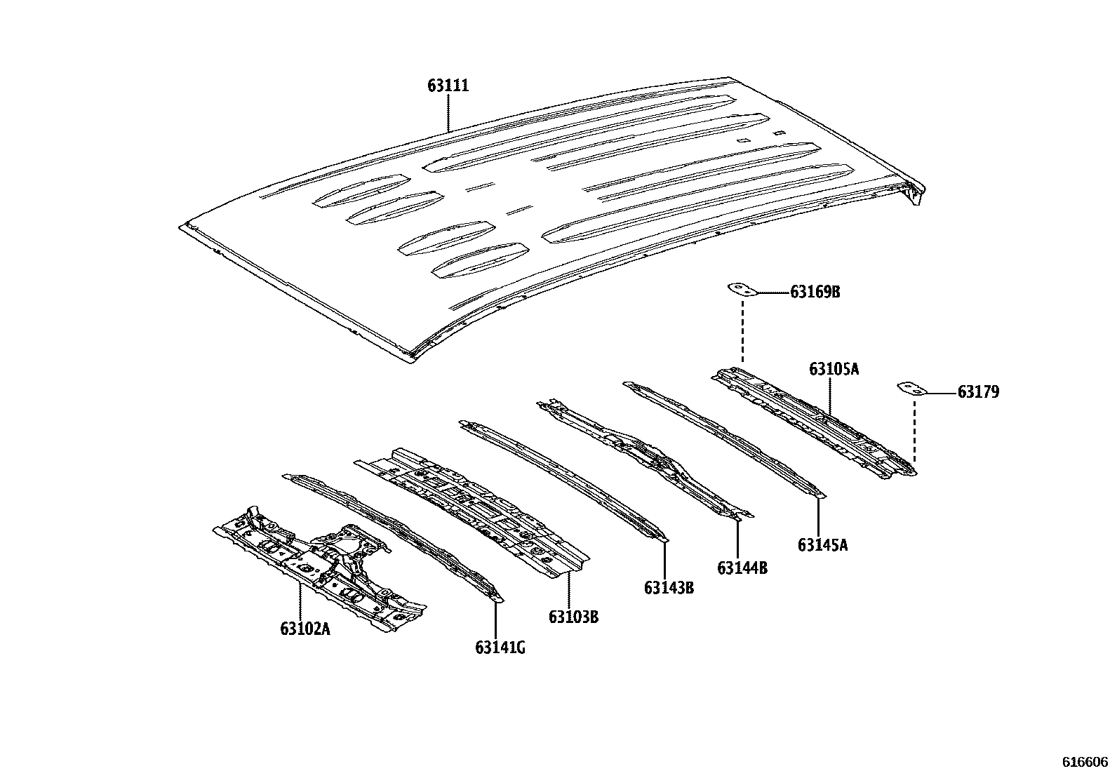 6153 — ROOF PANEL & BACK PANEL