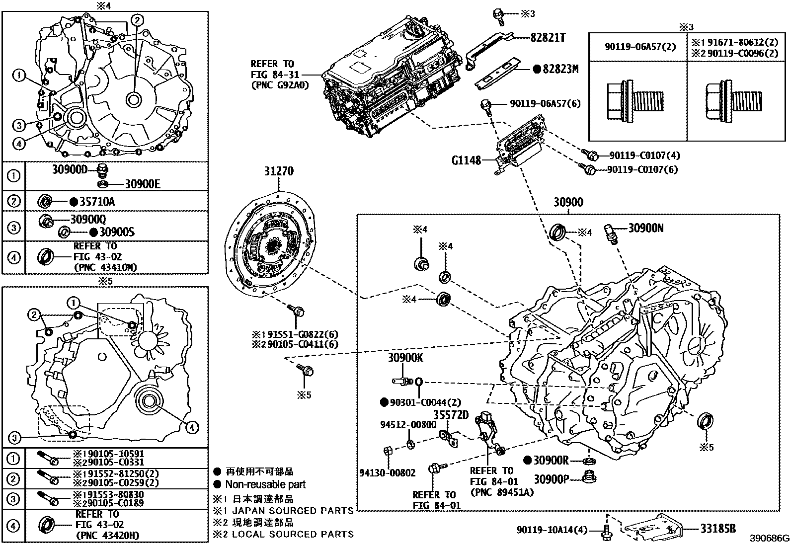 3901 — TRANSAXLE ASSY(HEV OR BEV OR FCEV)