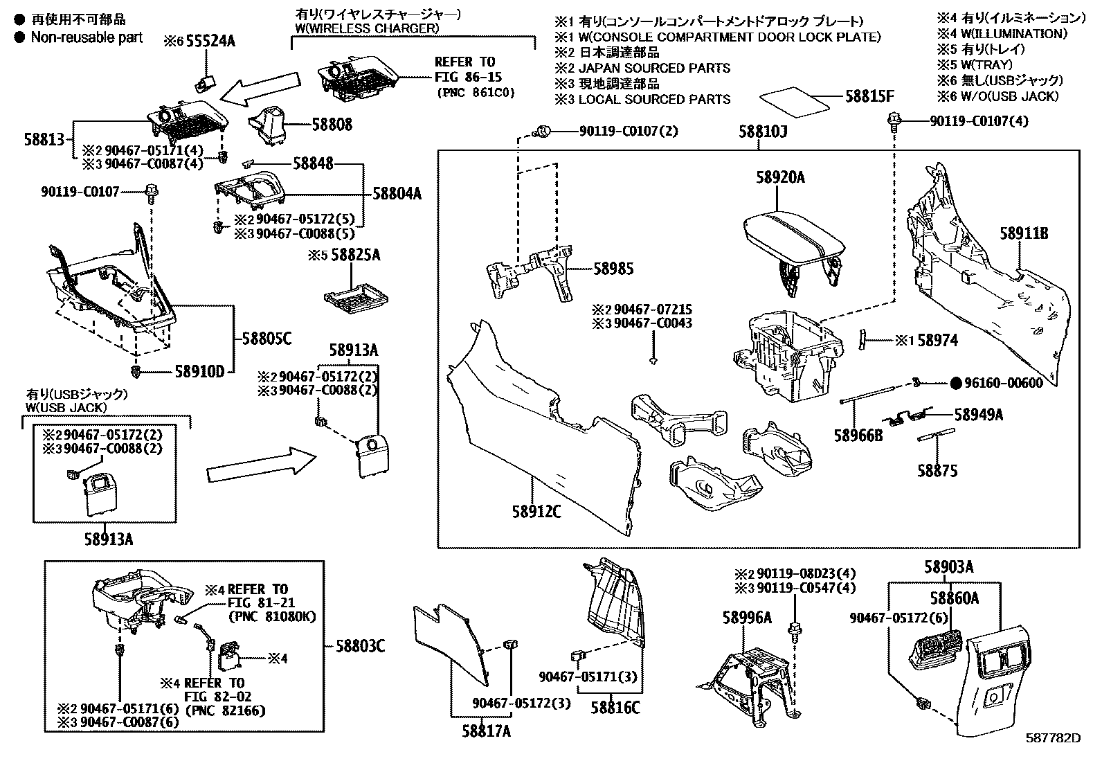5855 — CONSOLE BOX & BRACKET