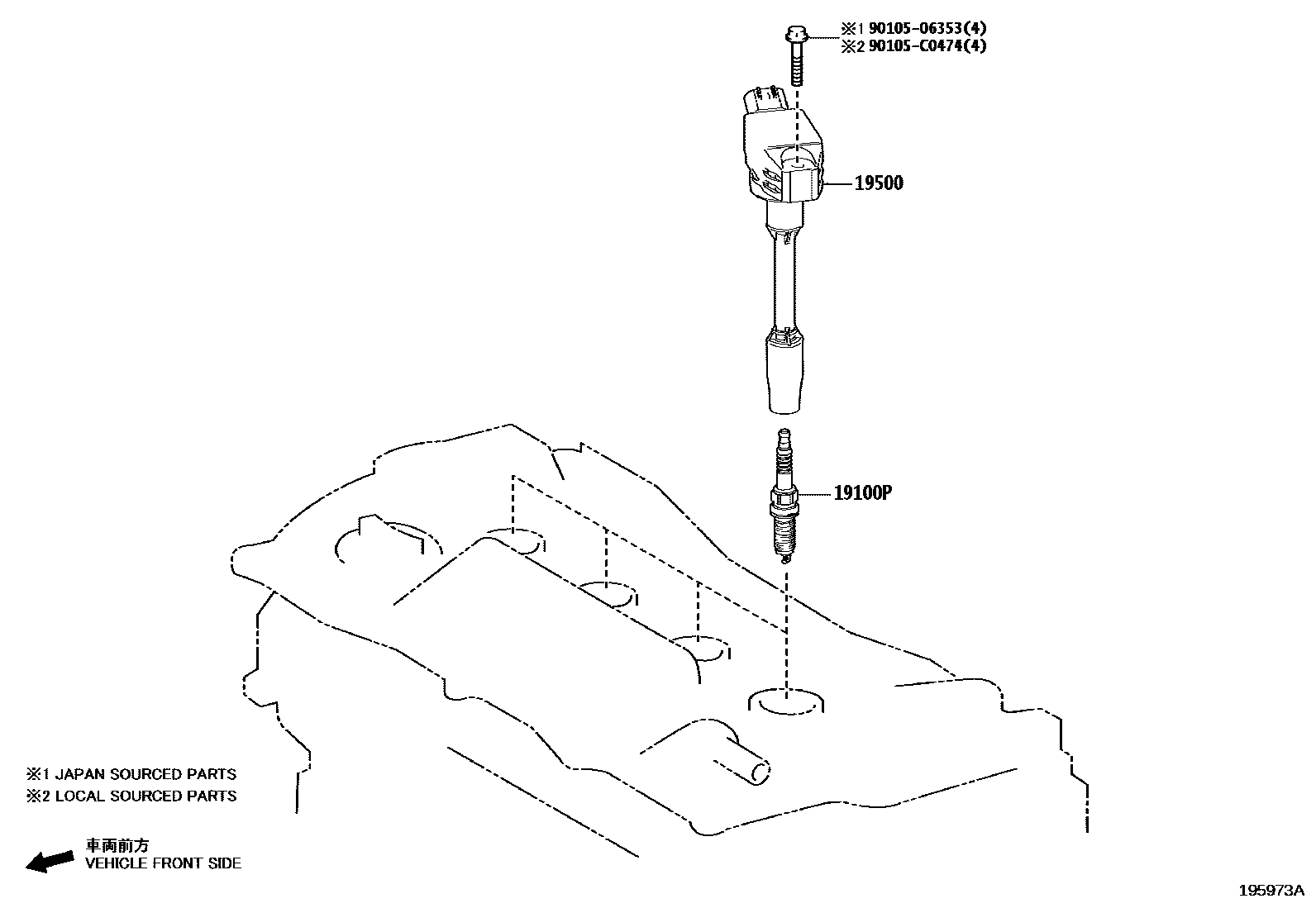 1901 — IGNITION COIL & SPARK PLUG / GLOW PLUG