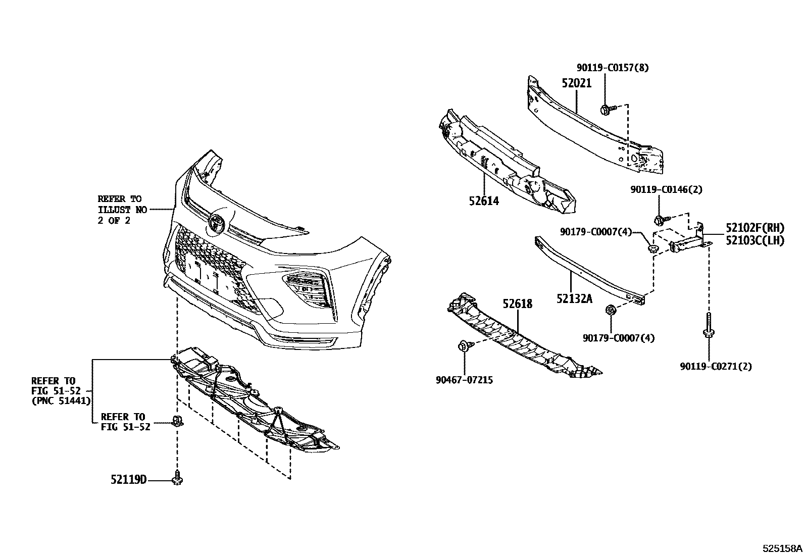 5252 — FRONT BUMPER & BUMPER STAY