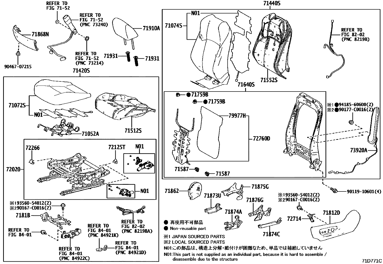 7151 — SEAT & SEAT TRACK