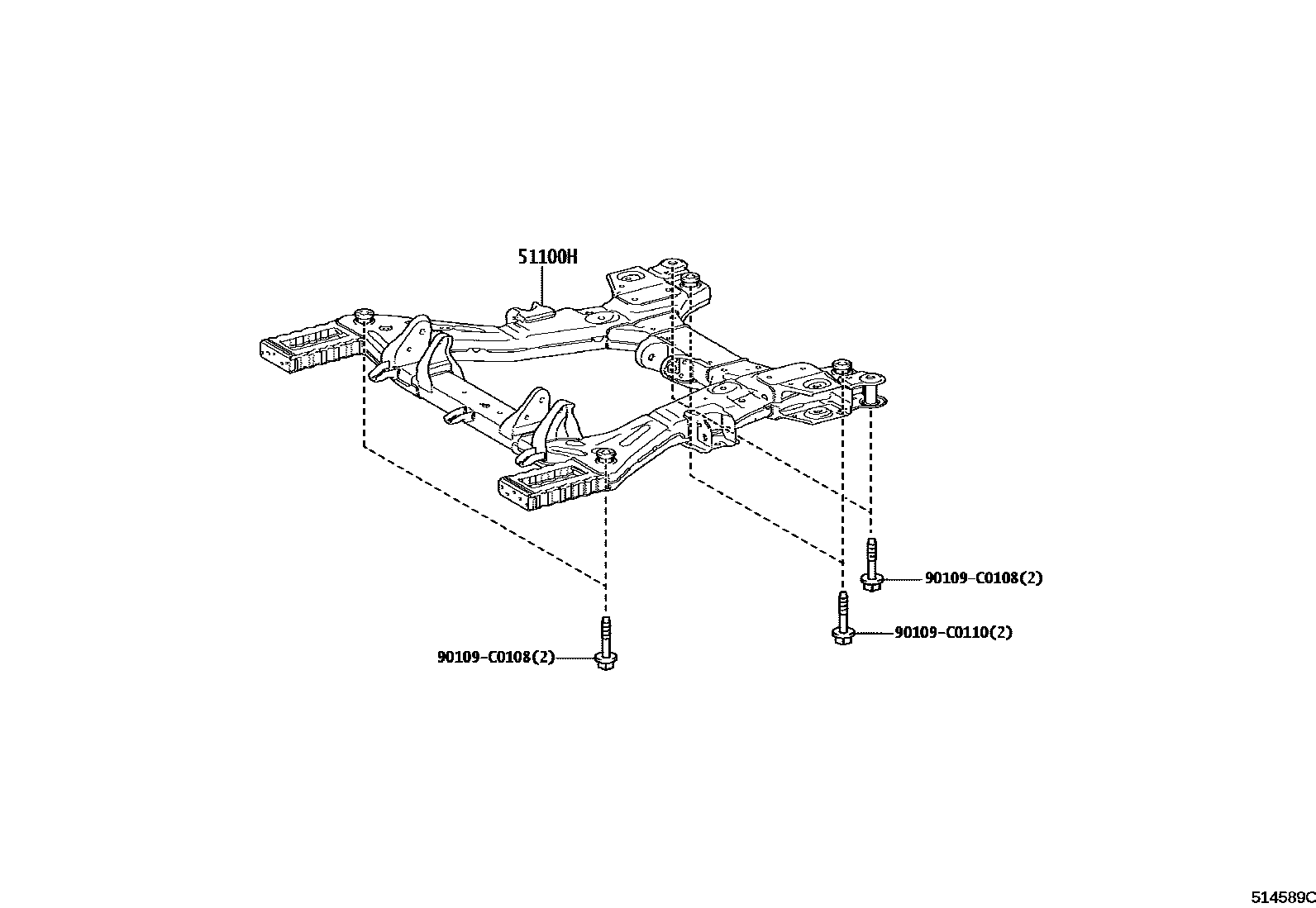5152 — SUSPENSION CROSSMEMBER & UNDER COVER