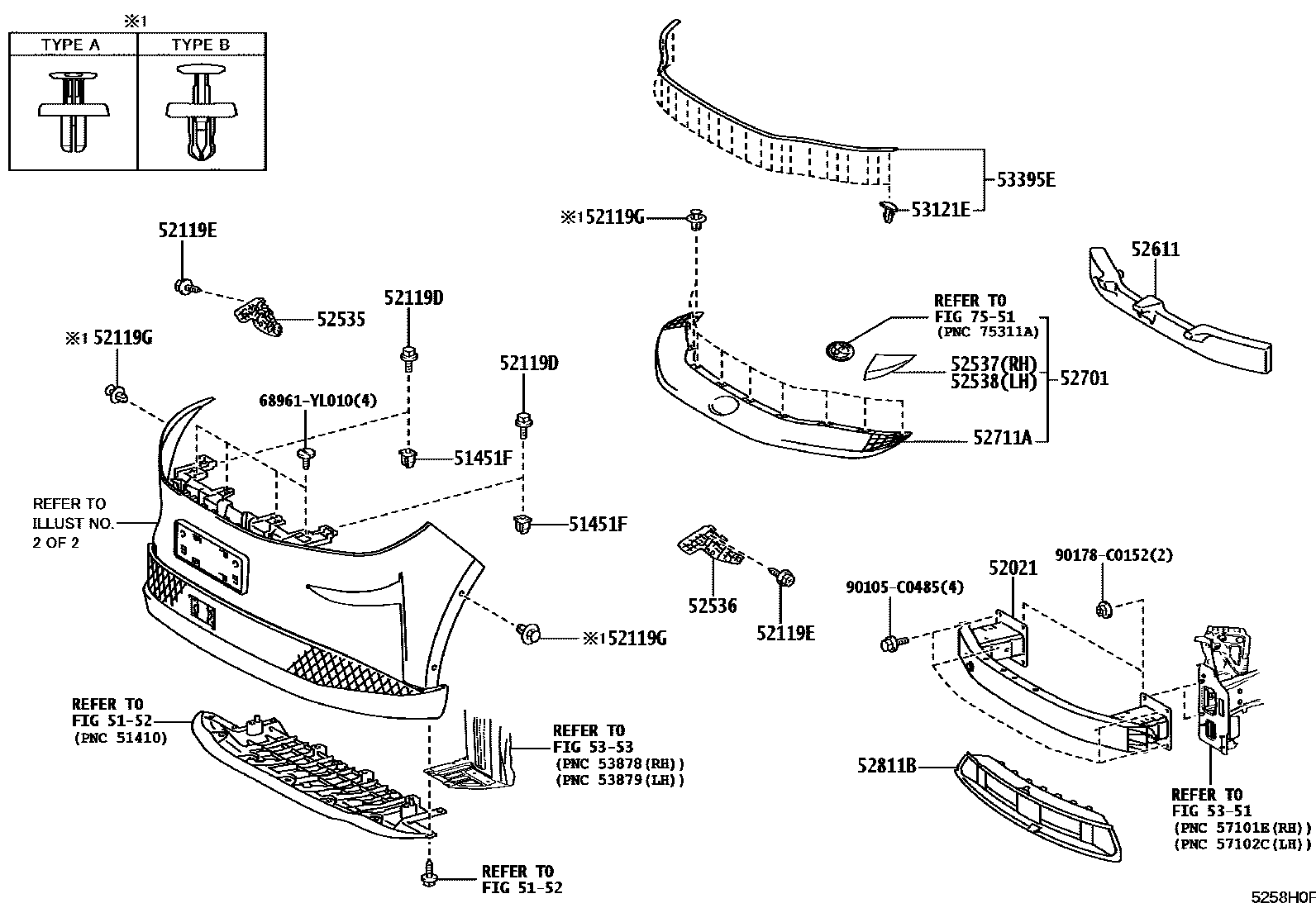 5252 — FRONT BUMPER & BUMPER STAY