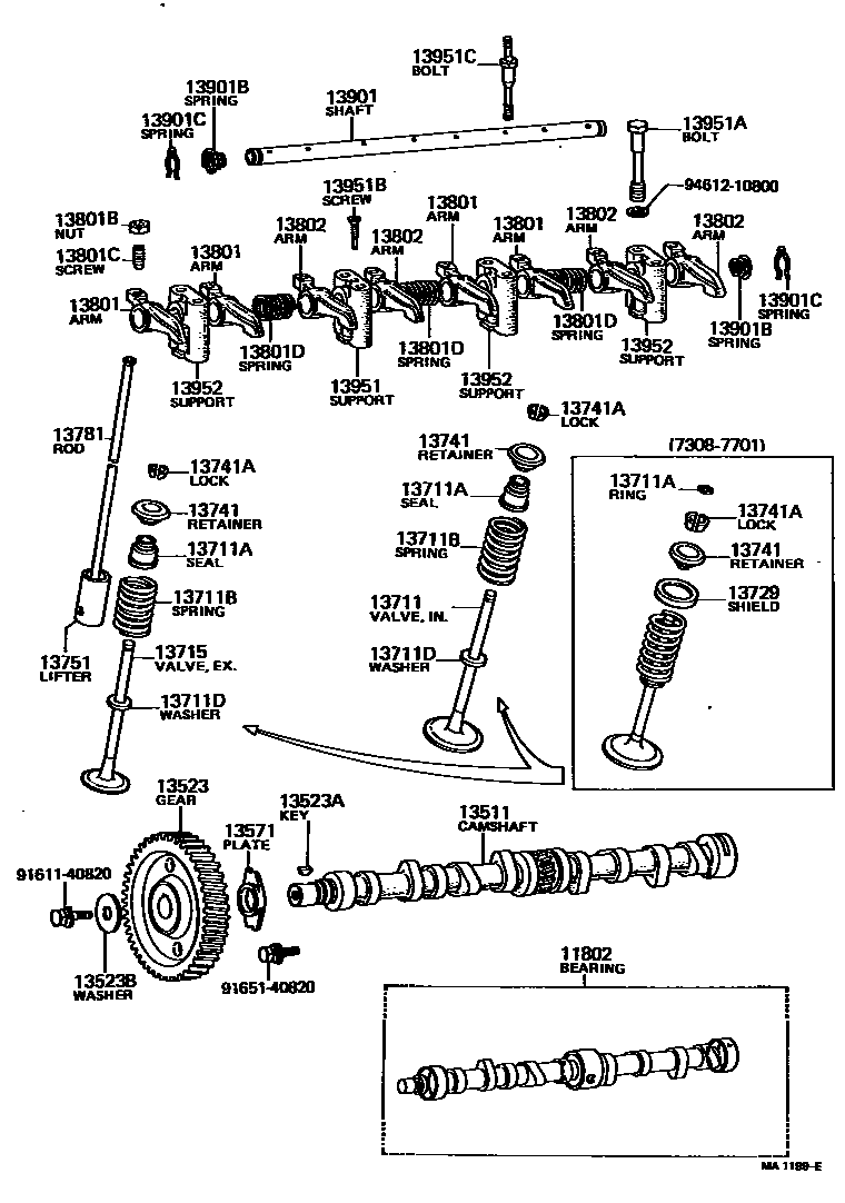 1302 — CAMSHAFT & VALVE