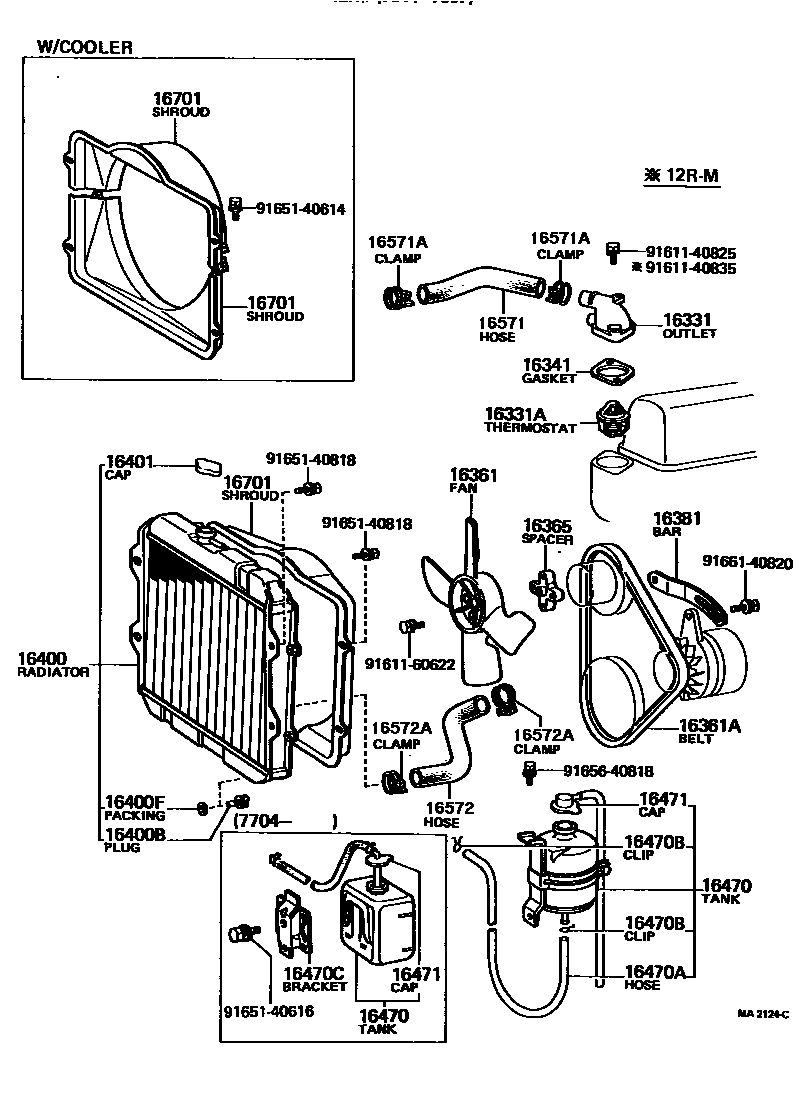 1603 — RADIATOR & WATER OUTLET