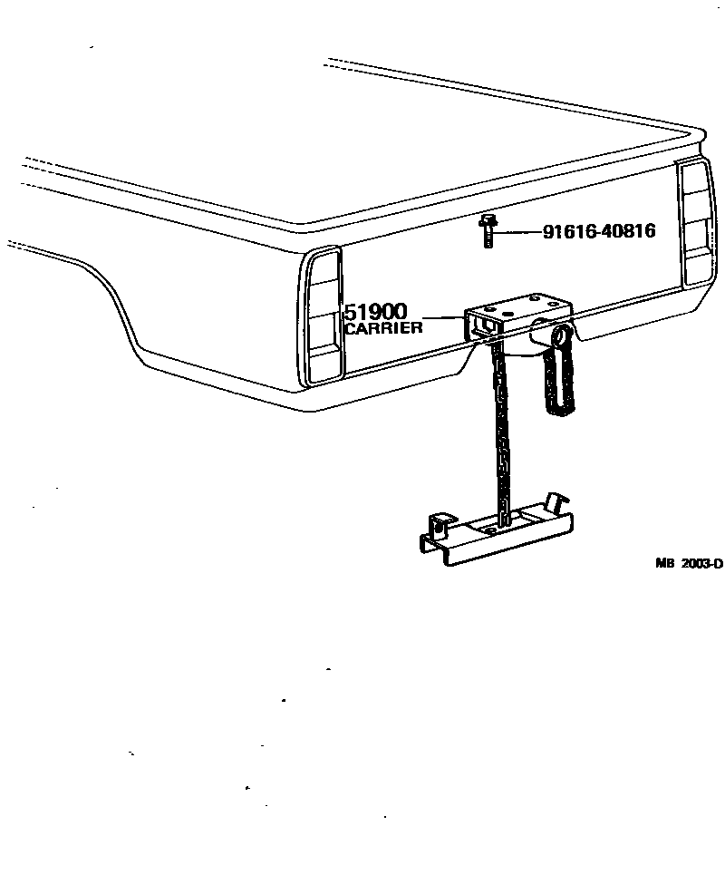 5153 — SPARE WHEEL CARRIER