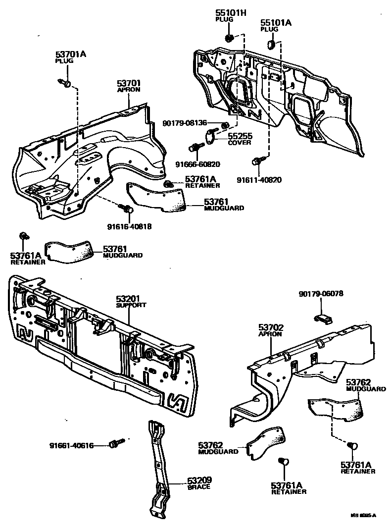 5355 — FRONT FENDER APRON & DASH PANEL