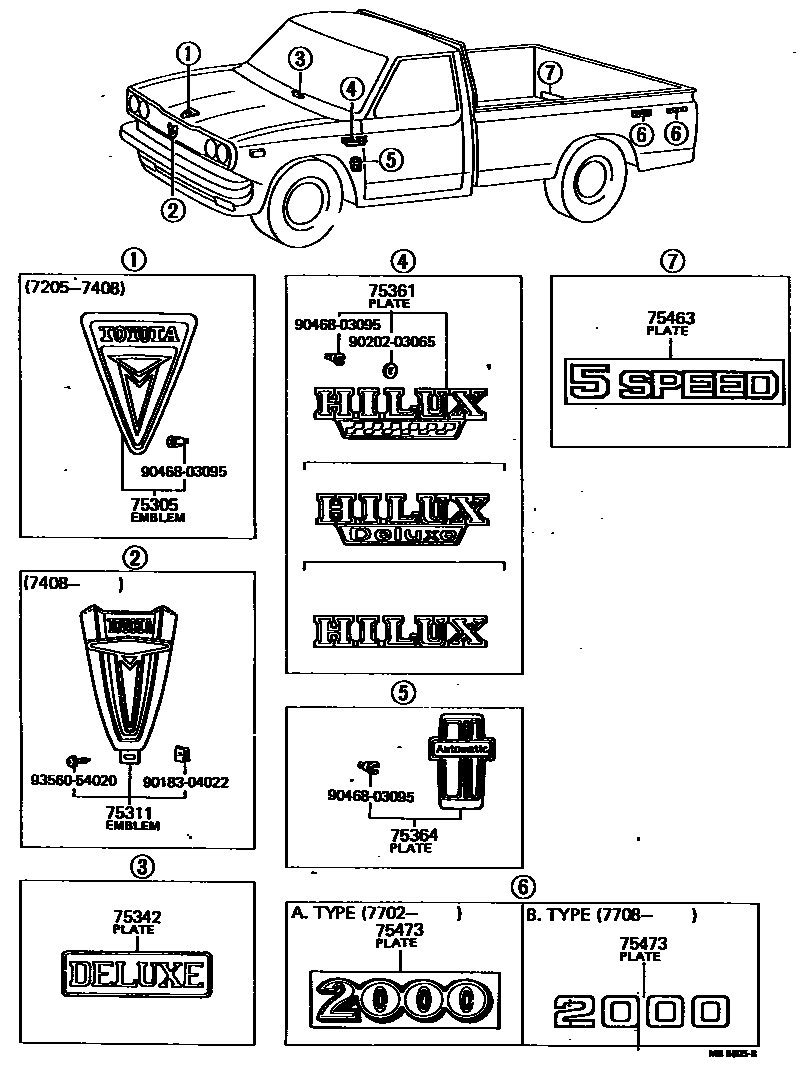 7551 — EMBLEM & NAME PLATE