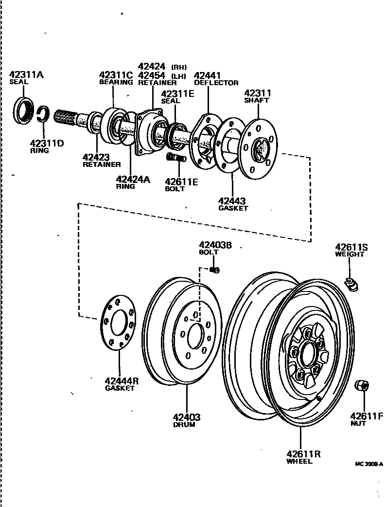4102 — REAR AXLE SHAFT & HUB