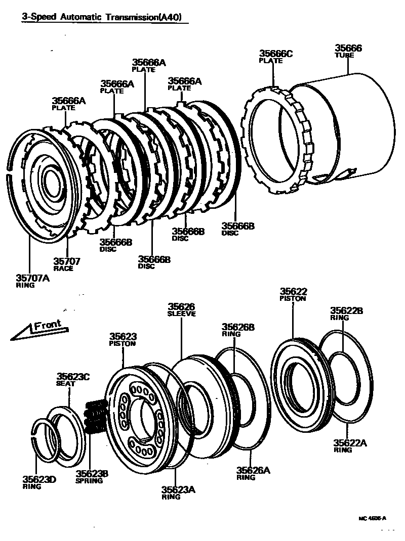 3509 — BRAKE NO.3, 1ST & REVERSE BRAKE (ATM)