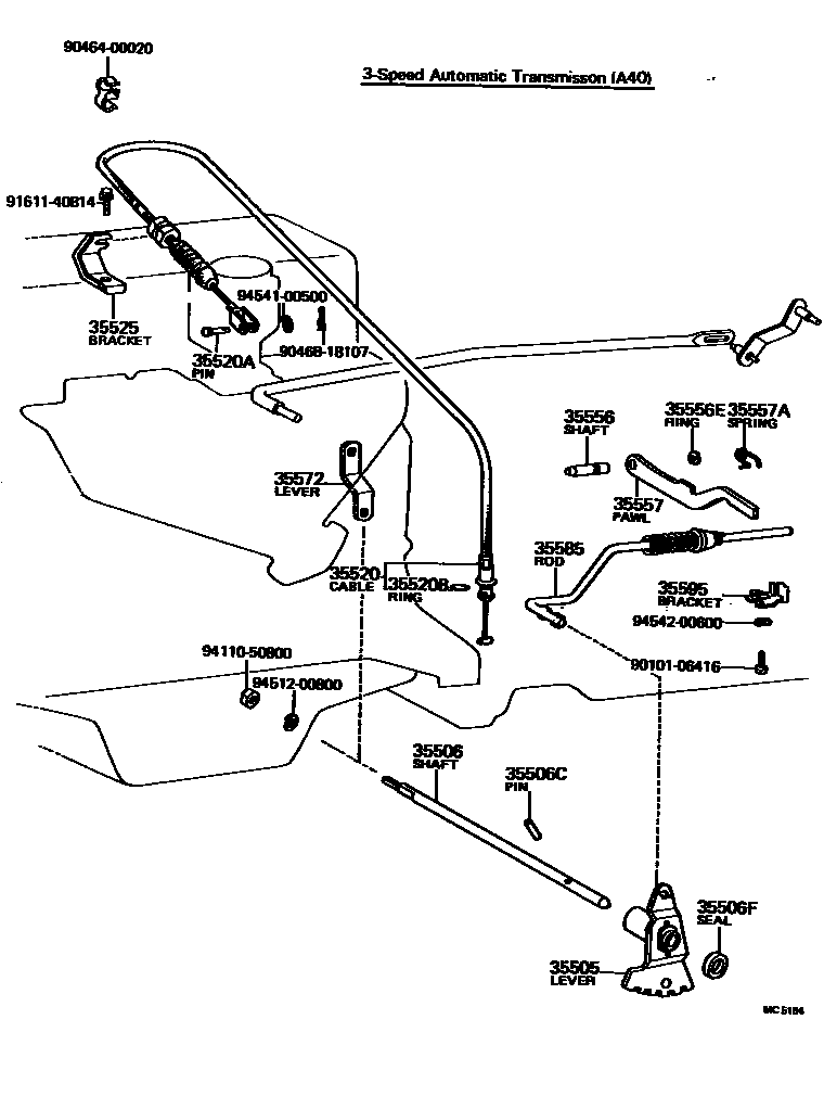 3513 — THROTTLE LINK & VALVE LEVER (ATM)