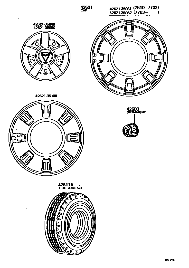 4103 — DISC WHEEL & WHEEL CAP