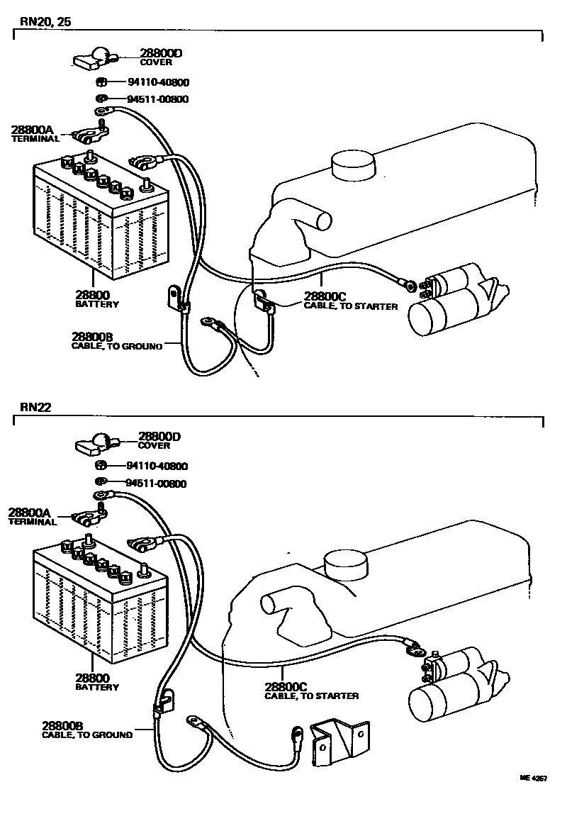 8201 — BATTERY & BATTERY CABLE