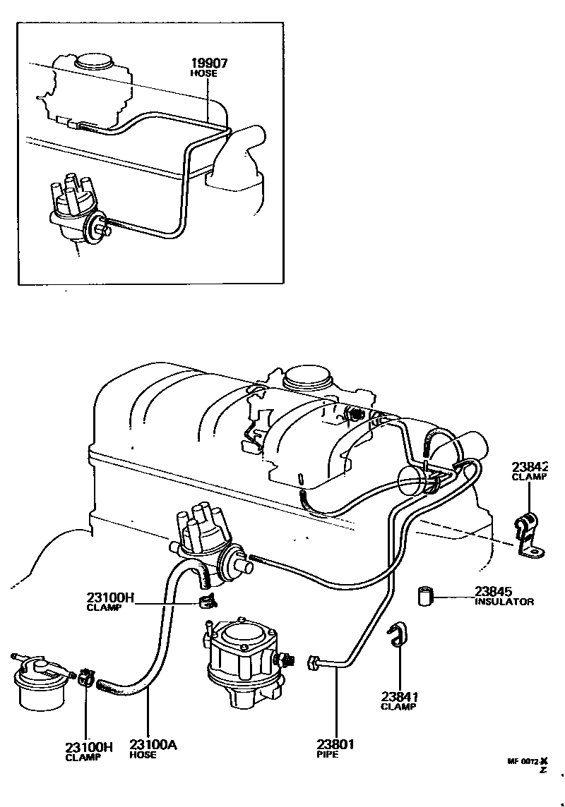 2101 — FUEL PIPE & CLAMP