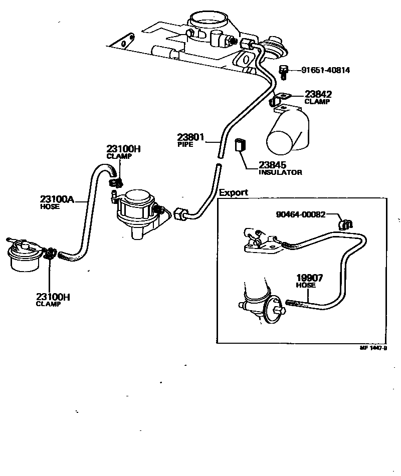 2101 — FUEL PIPE & CLAMP
