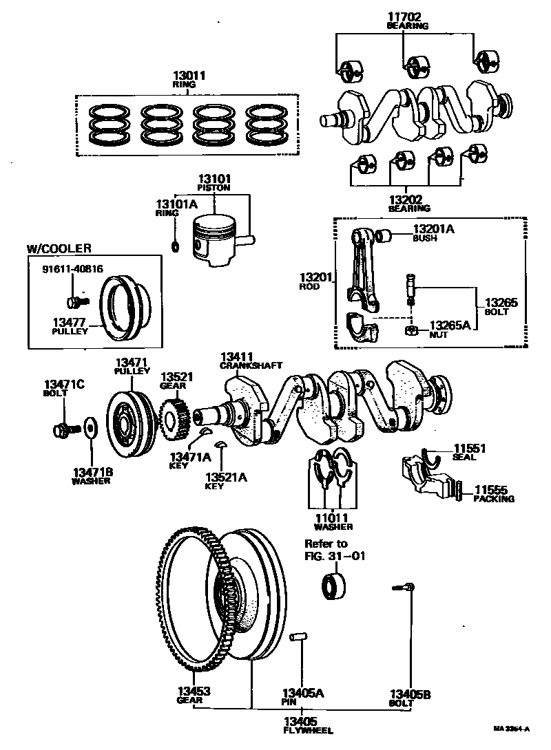 1301 — CRANKSHAFT & PISTON