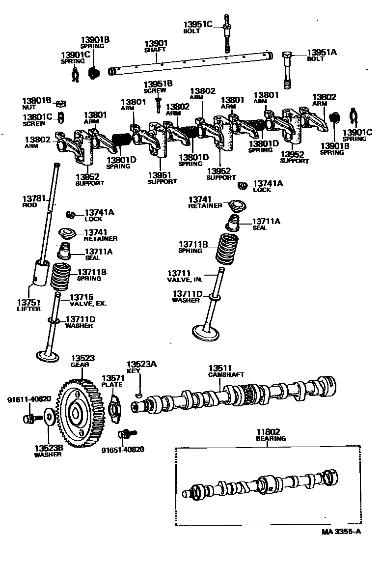 1302 — CAMSHAFT & VALVE