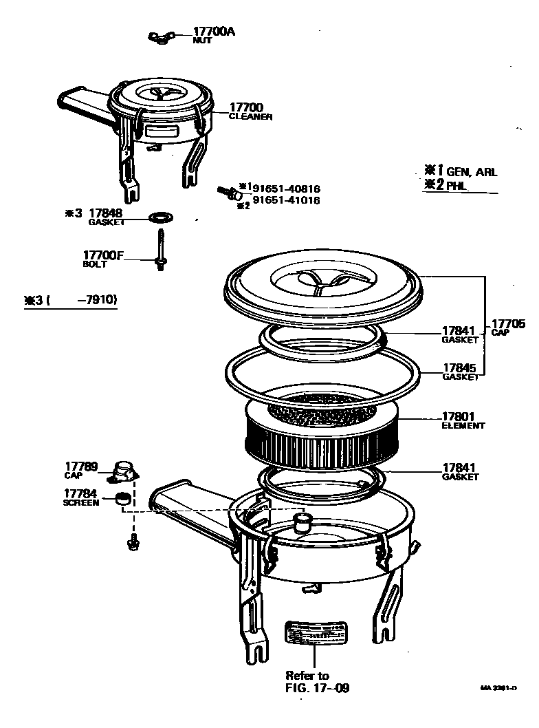 1703 — AIR CLEANER