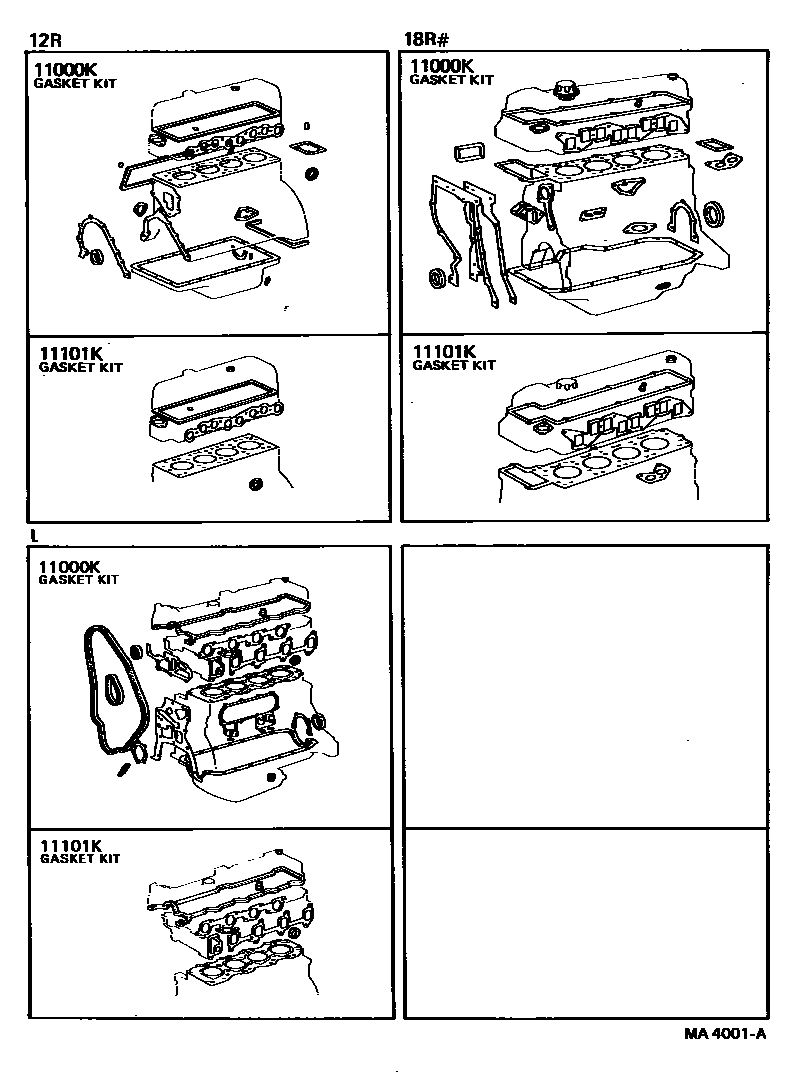 1103 — ENGINE OVERHAUL GASKET KIT