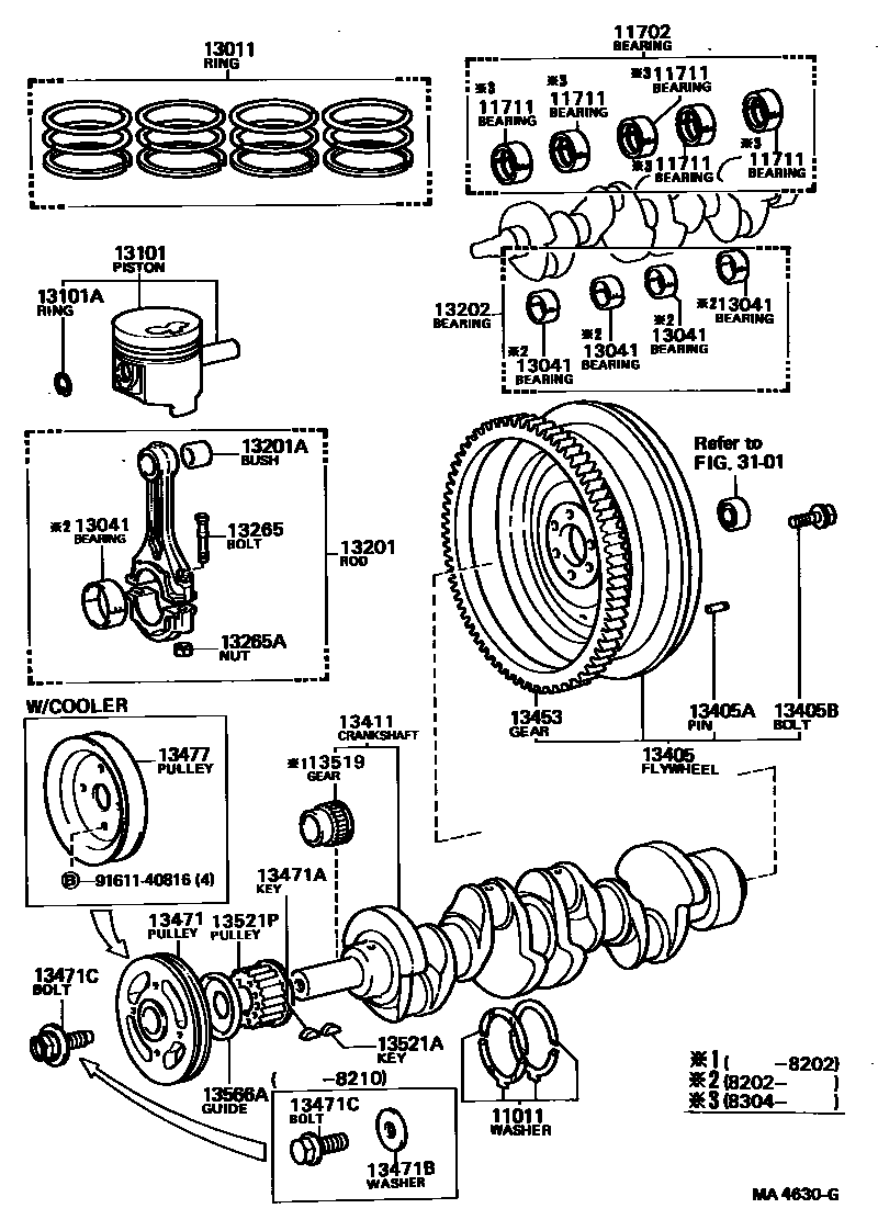1301 — CRANKSHAFT & PISTON