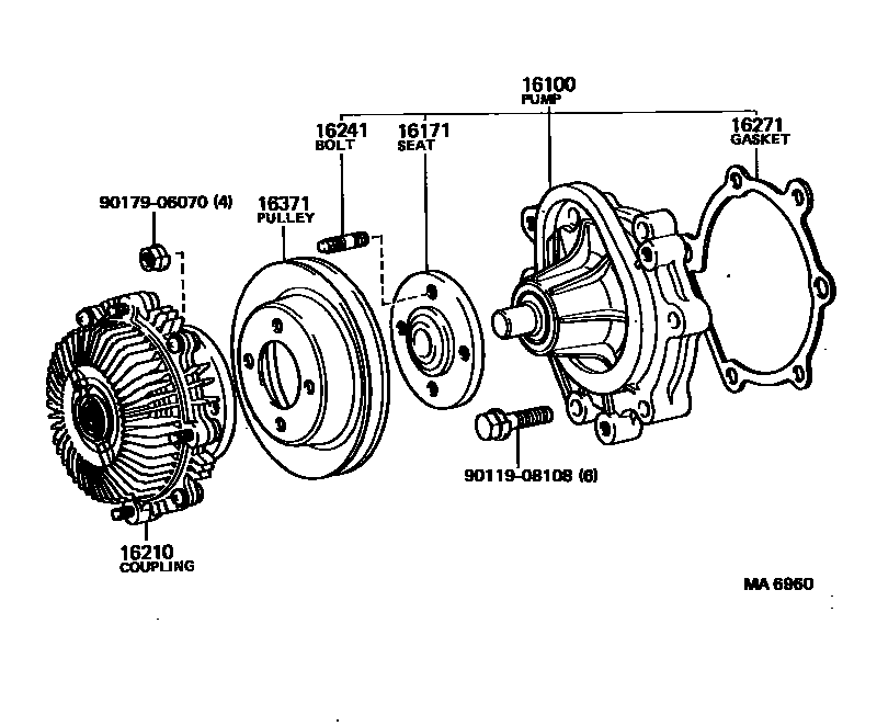 1601 — WATER PUMP
