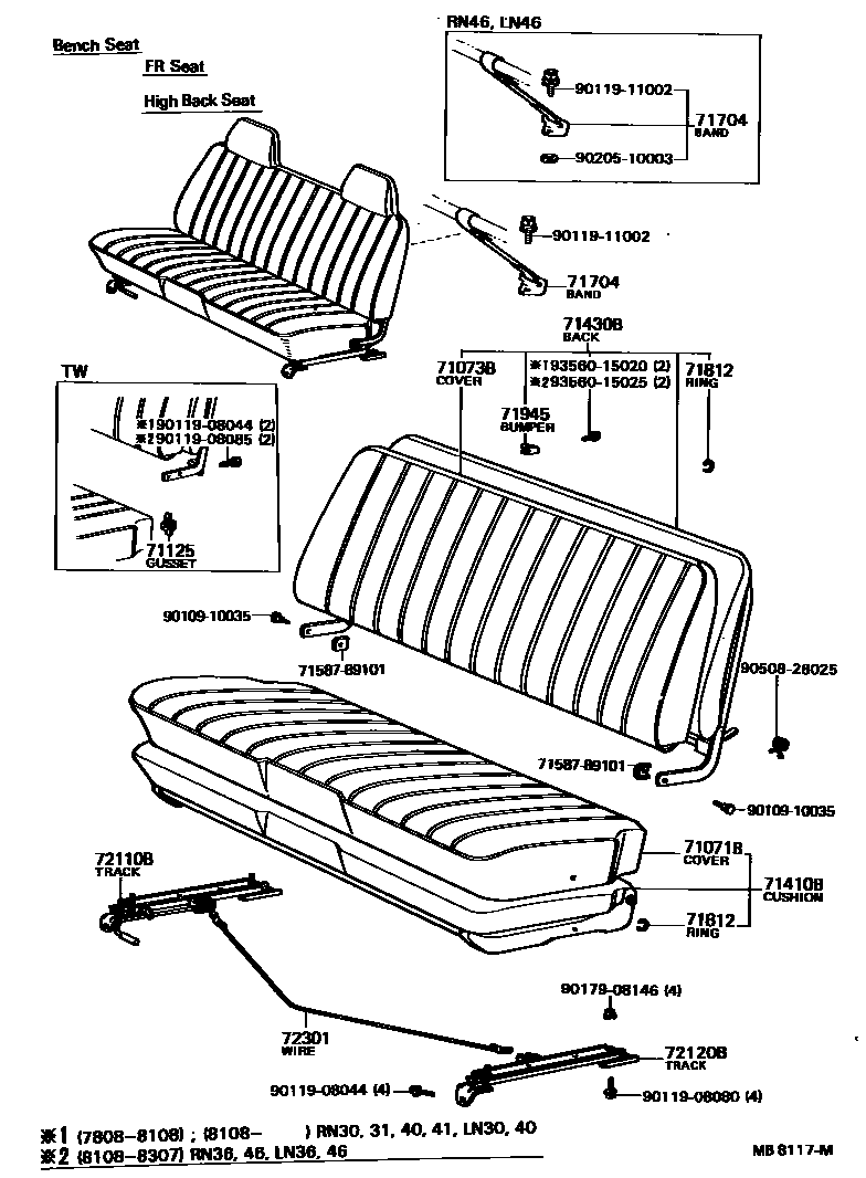 7151 — SEAT & SEAT TRACK